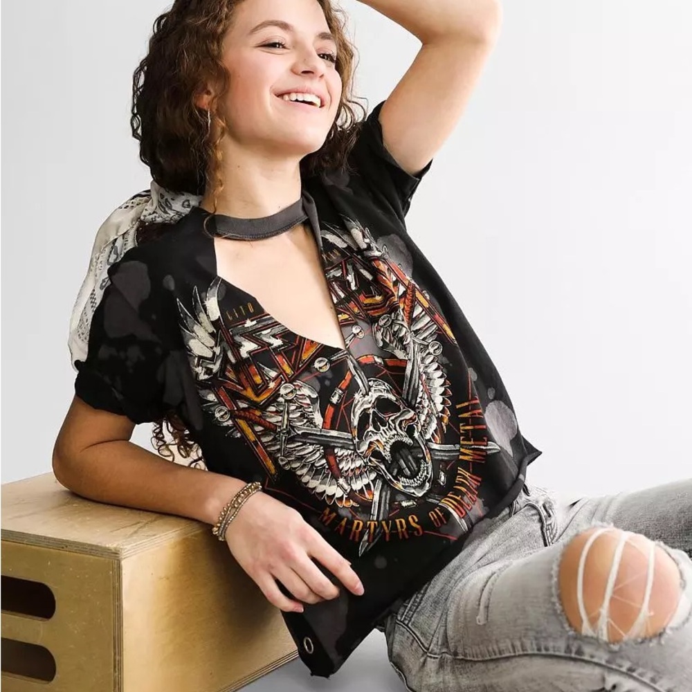 Affliction Setlist Cut-Out T-Shirt